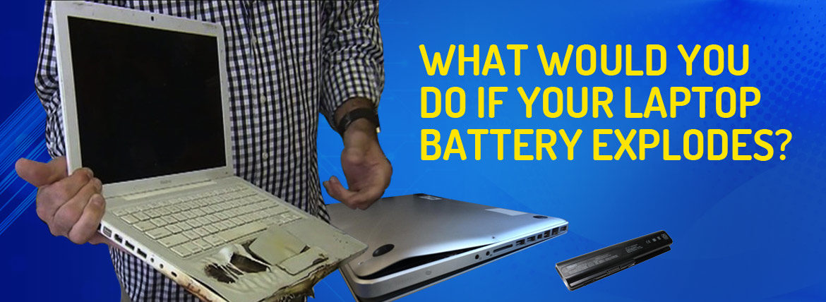 Laptop battery explodes